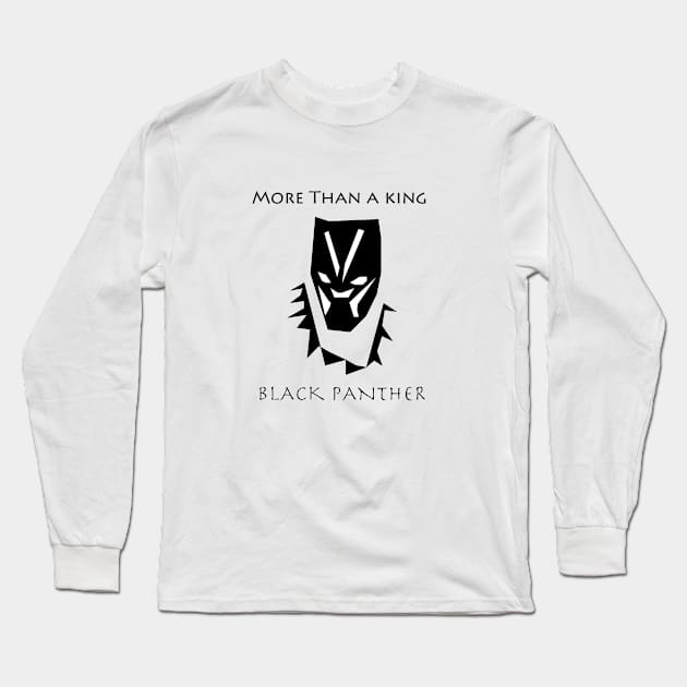 Black Panther Long Sleeve T-Shirt by MatthewBecker